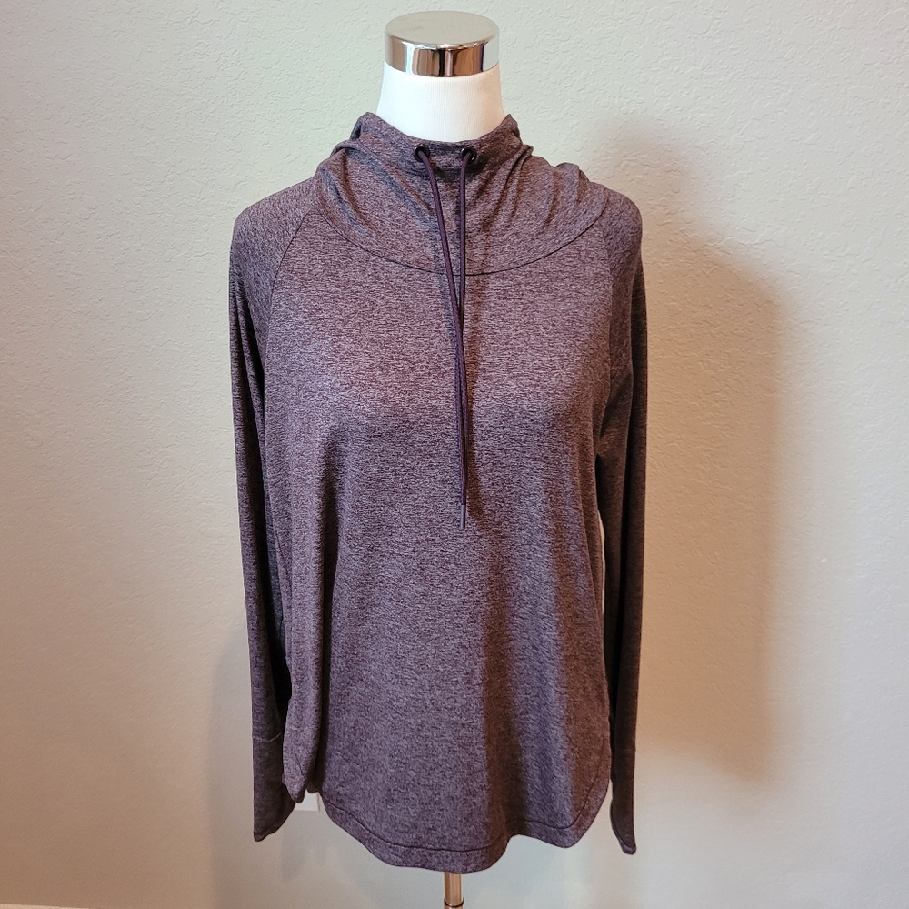ATHLETA Hooded Purple Sweatshirt Size M